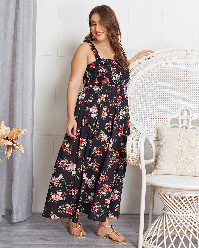 Original design dress Summer lady solid color