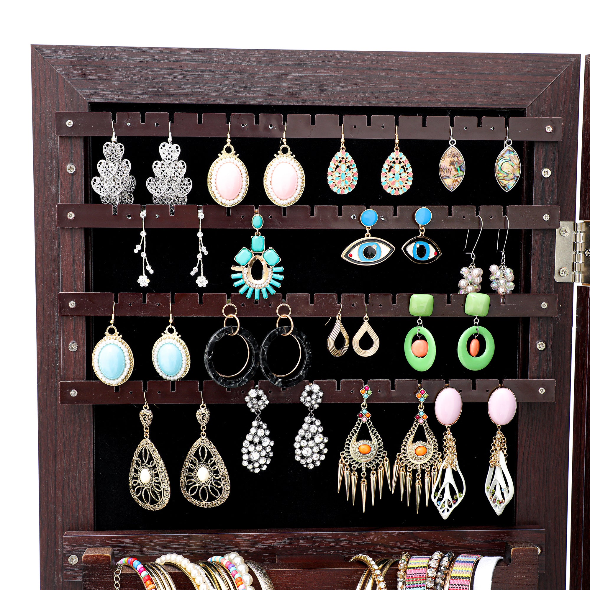 Free shipping Fashionable and contracted jewelry receives mirror ark to be able to hang on the door or wall