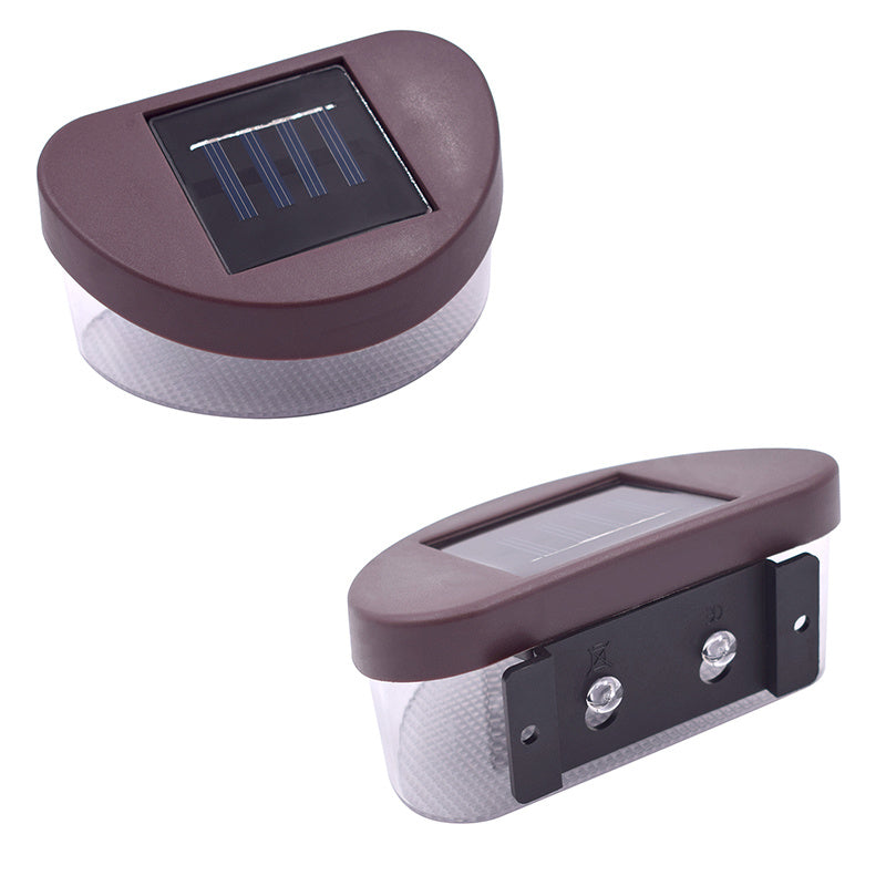 Upgraded 2LED Solar Fence Light White YJ