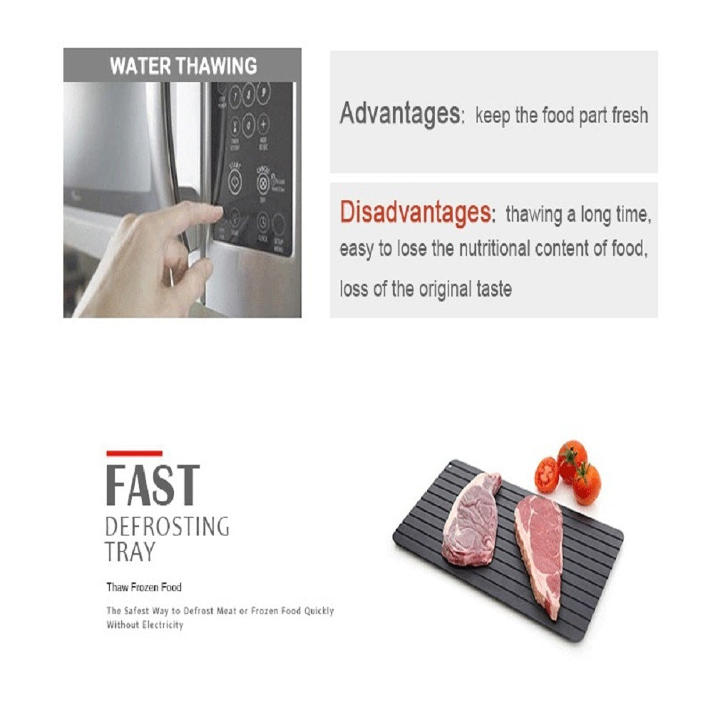 Free shipping expected to be delivered on March 7th Free shipping Meat Thawing Board,Eco Friendly Defrost,Food Safe Aluminum,Fast Fresh Healthy