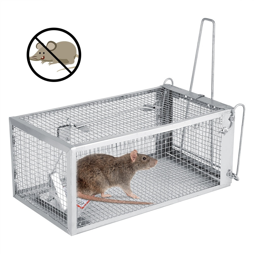 26.2*14*11.4cm Rat Trap Cage Small Live Animal Pest Rodent Mouse Control Bait Catch YJ