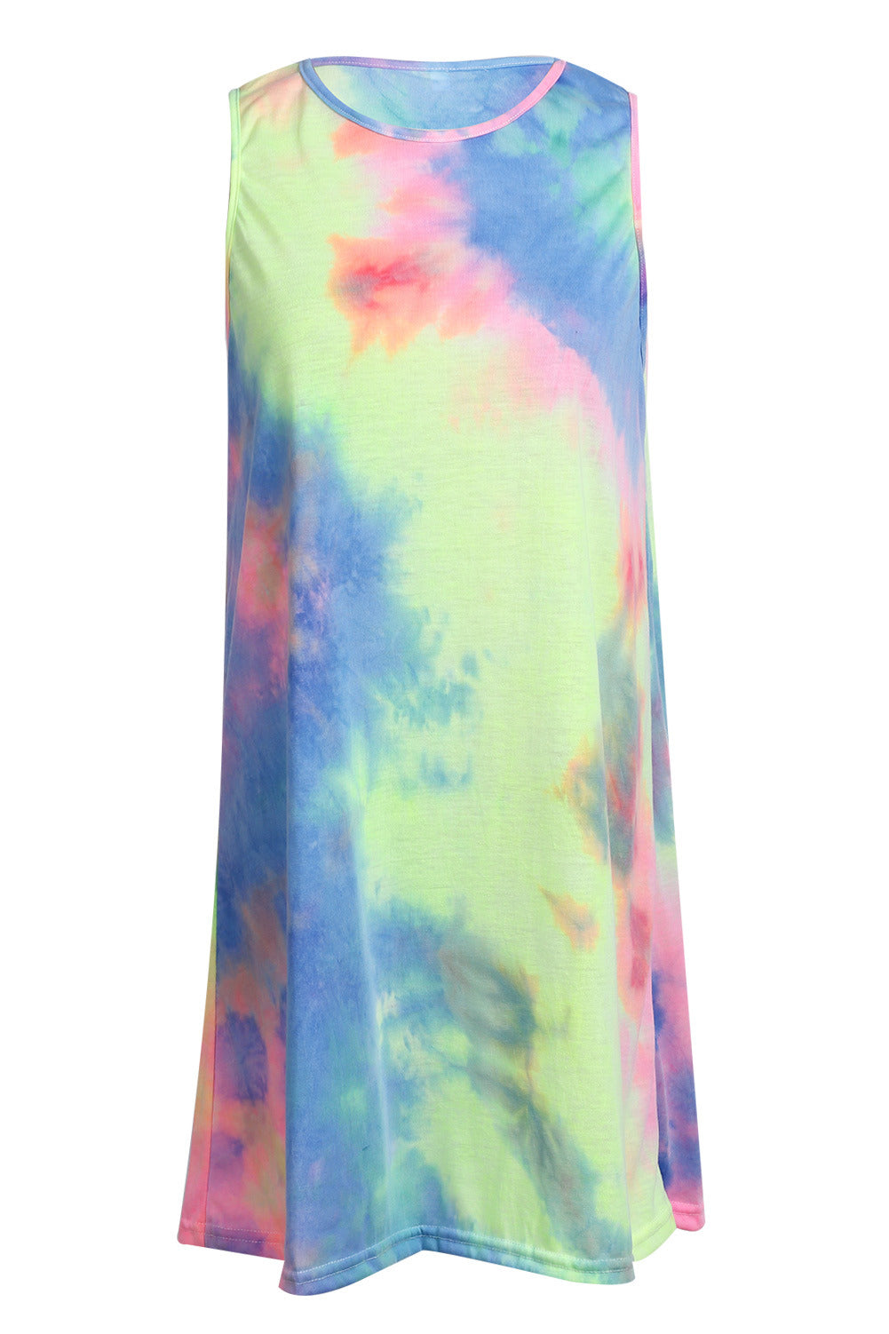 Free local delivery Sun Women Summer Short Dress Holiday Beach Casual Loose Rainbow Sundress