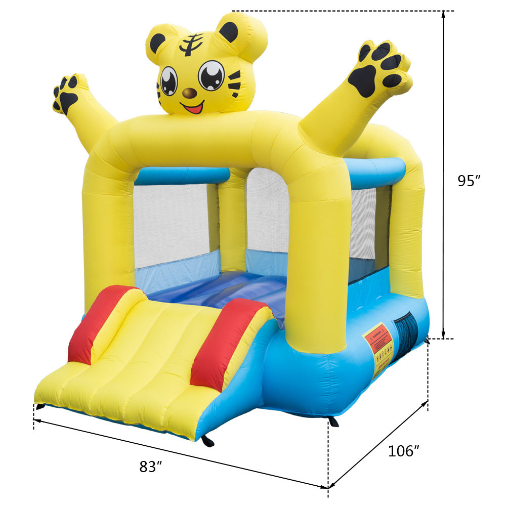 Free shipping 420D Oxford cloth +840DPVC jump surface without fan tiger trampoline inflatable castle 200*270*267cm YJ