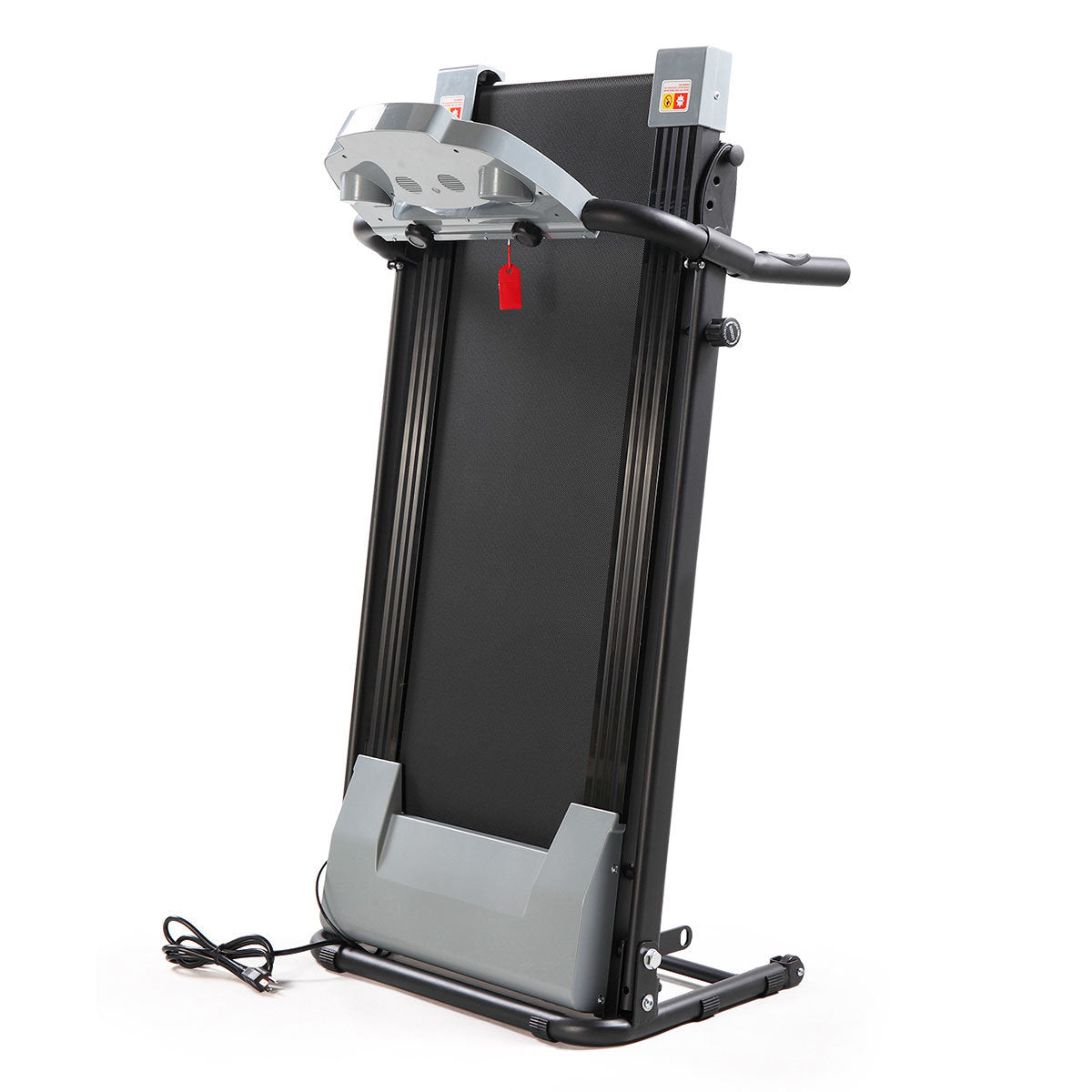 Folding Electric Treadmill for Home Workout with LCD monitors track calories, distance, speed, heart rate, walk/run time and more XH