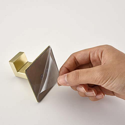 Strong Viscosity Adhesive 4 Pieces Bathroom Accessories Set Without Drilling Silver Brushed Towel Bar Set Holder Rack Robe Hook Tissue Toilet Paper Holder Rustproof 304 Stainless Steel YJ