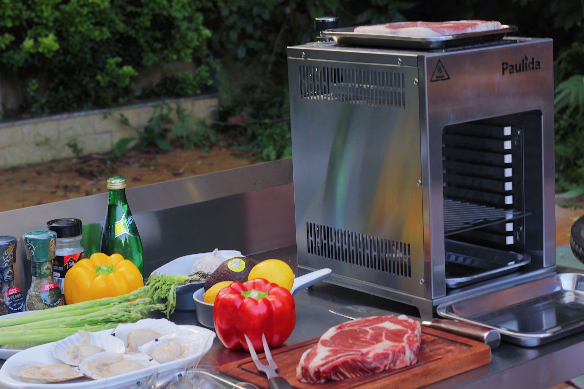 Smokeless bbq grill beefmaster barbecue stainless steel restaurant bbq grill