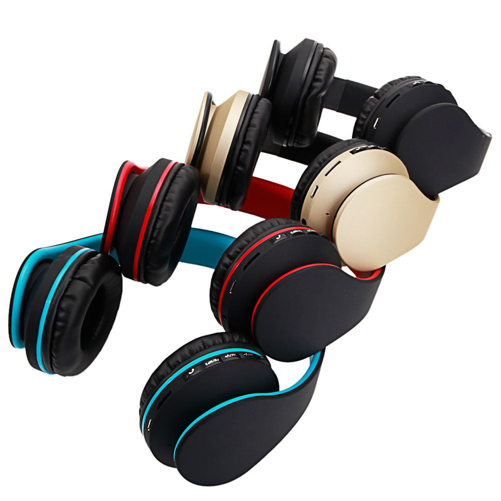 HY-811 FM Stereo MP3 Player Foldable Wired Bluetooth Headset Universal Headphone