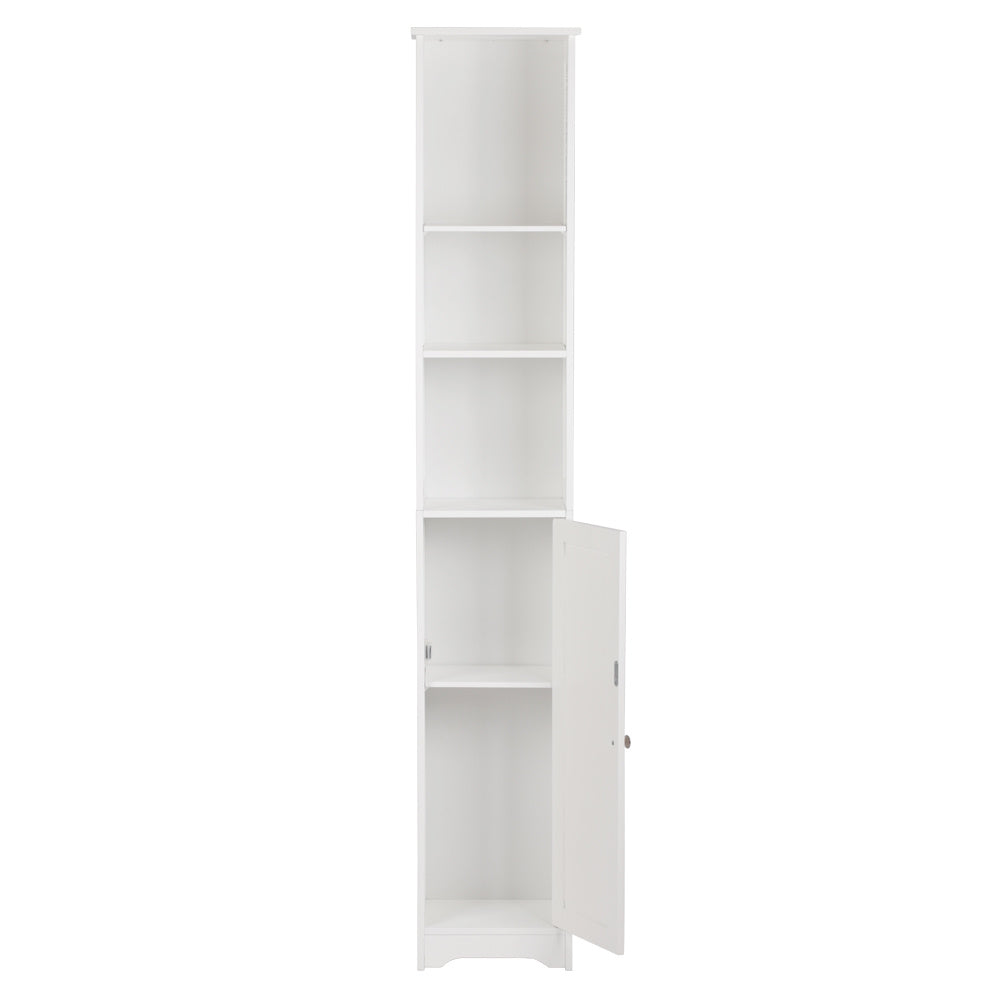 FCH One Door & Three Layers Bathroom Cabinet White YJ