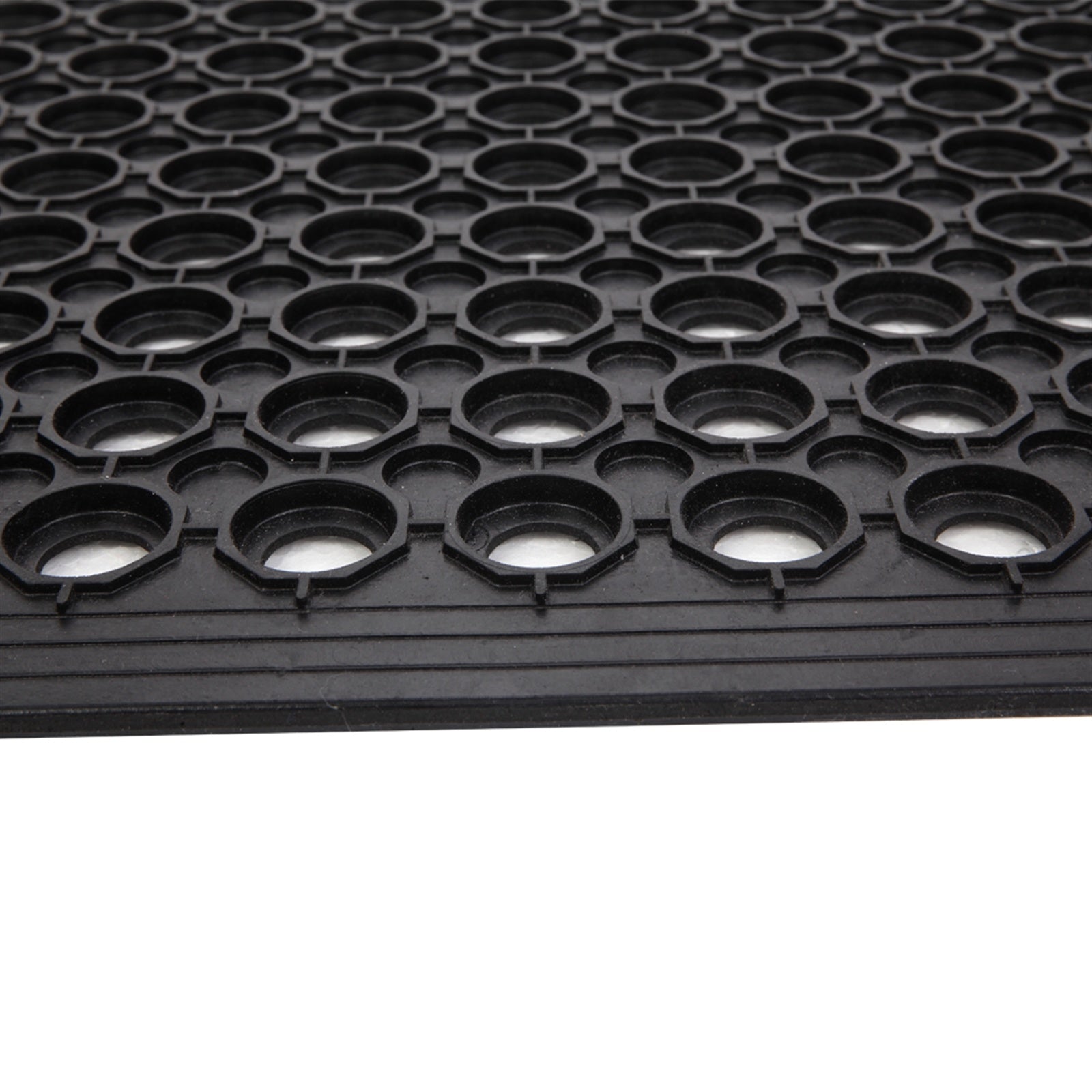 Free shipping Bar Kitchen Industrial Multi-functional Anti-fatigue Drainage Rubber Non-slip Hexagonal Mat 60*90cm