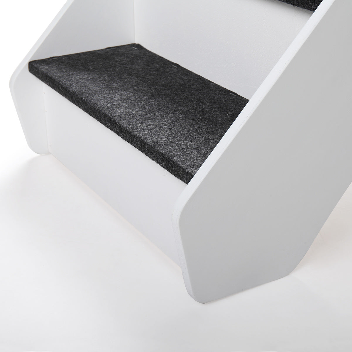 Four-Step wooden pet ladder, Jumping Support Safe Access to Sofa, for dogs and cats