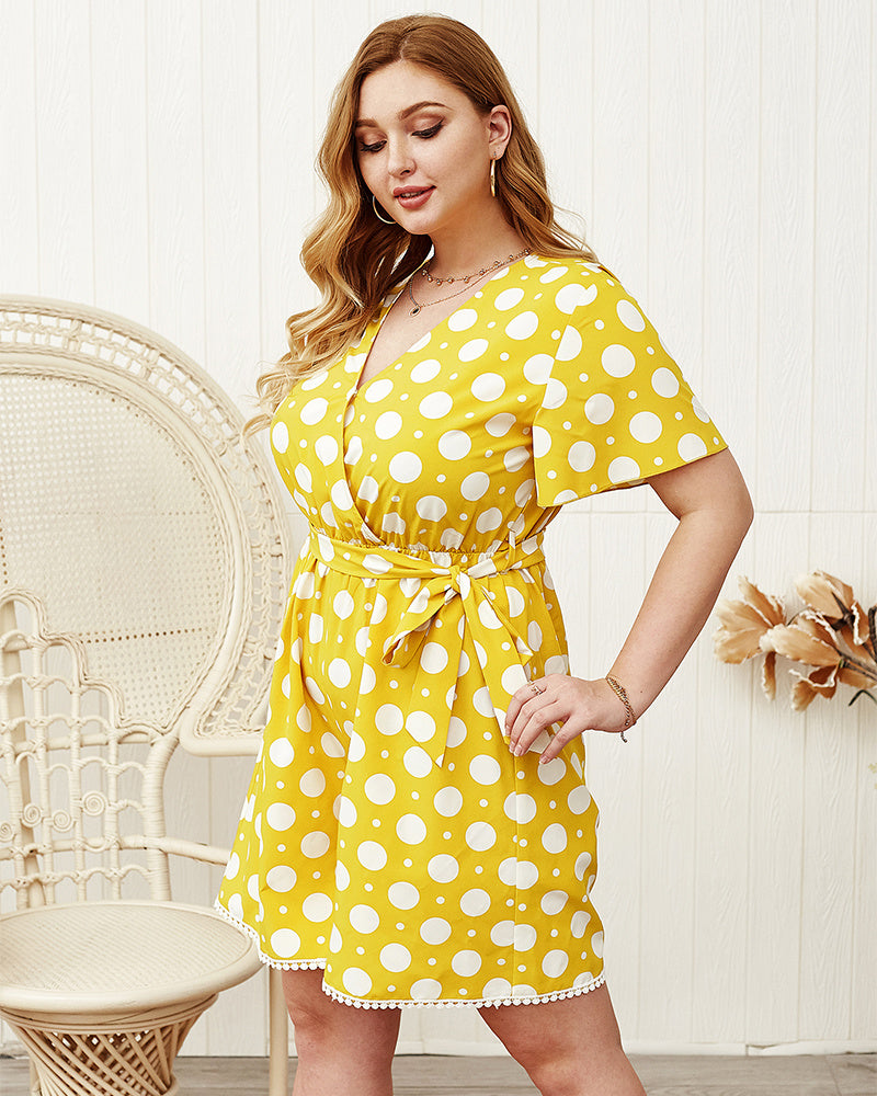 Original design dress Summer lady solid color