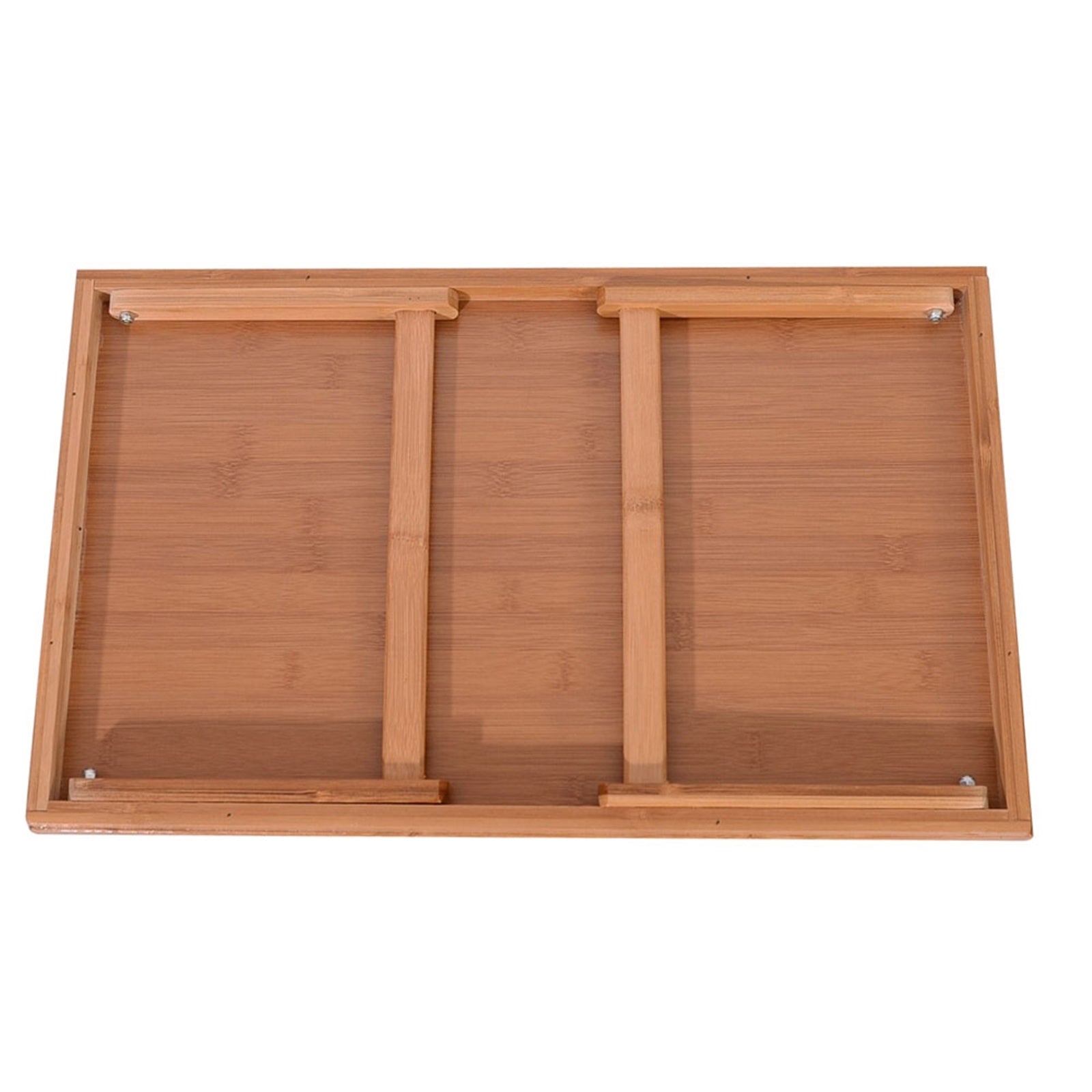Simple Bamboo Tea Table, Bed Tray Table with Folding Legs, Serving Breakfast in Bed or Use As a TV Table, Laptop Computer Tray, Snack Tray with Moso Natural Bamboo RT