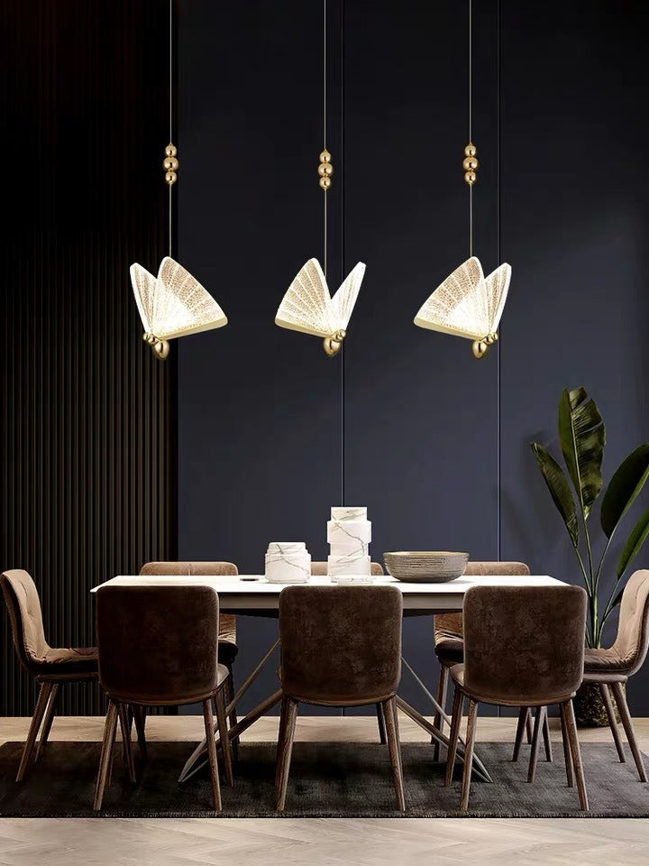 Hot Sale Butterfly Lamp Chandelier for Living Room Bedroom Bedside Staircase Hall Restaurant Art Indoor Lighting Decor