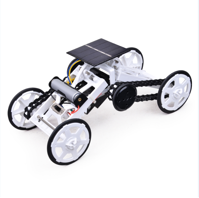 4WD Car DIY Climbing Vehicle Kit Electric Mechanical / Solar Power Science Building Toys, Circuits Engineering Gift Toys Car for Kids and Teens. YJ