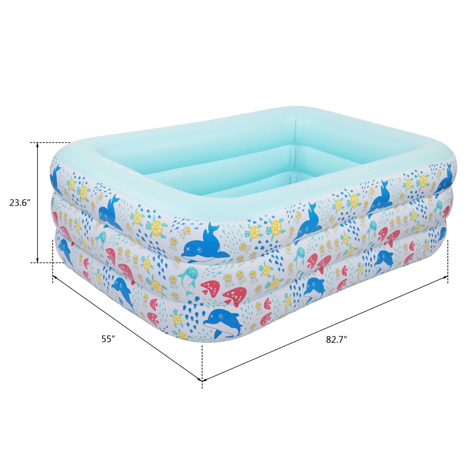 Inflatable Swimming Pool, Family Full-Sized Above Ground Swimming Pools,Inflatable Swim Pool for Kids, Indoor & Outdoor XH