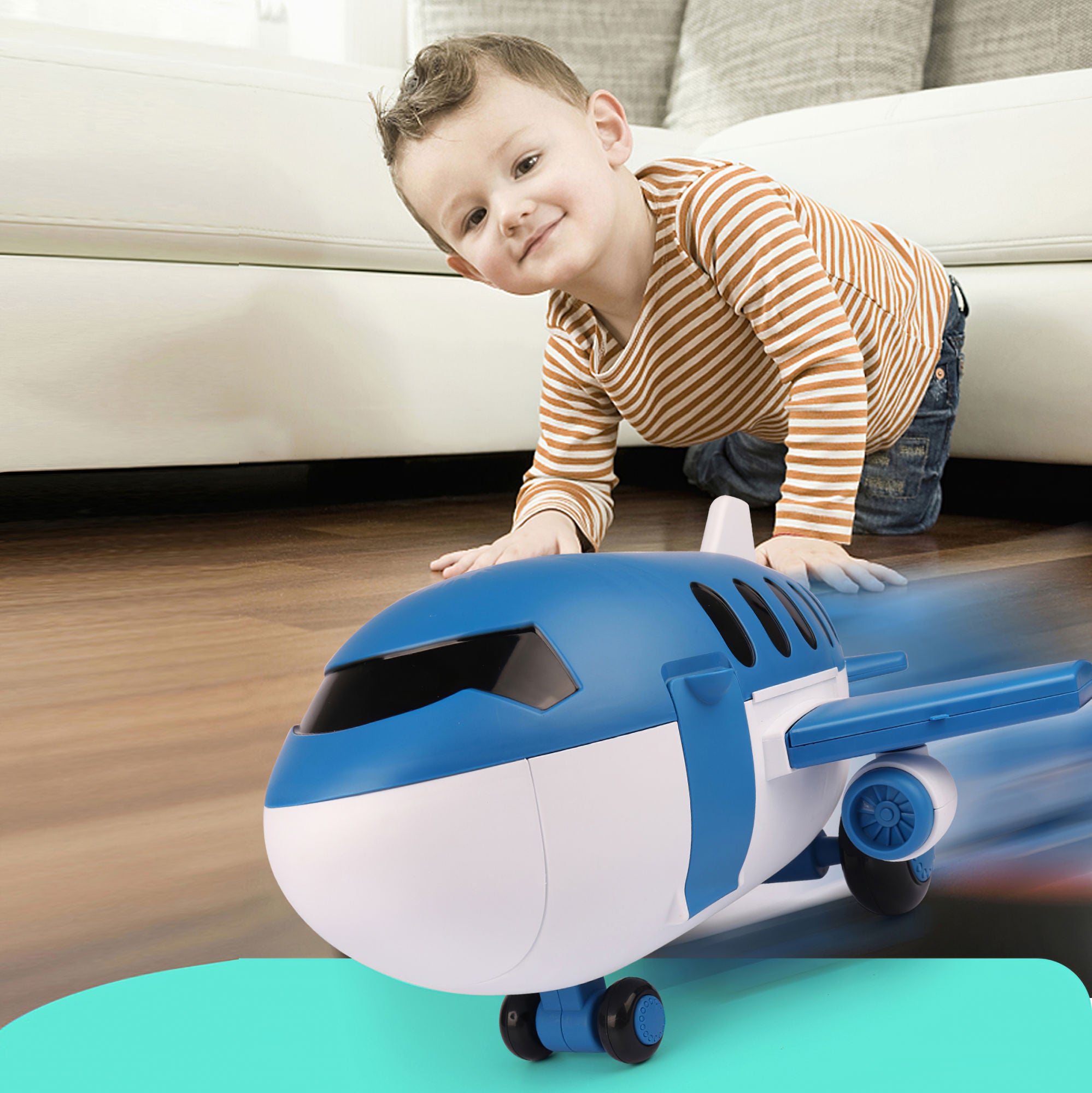 Free shipping Cartoon plane two in one (tool theme) simulation plane YJ