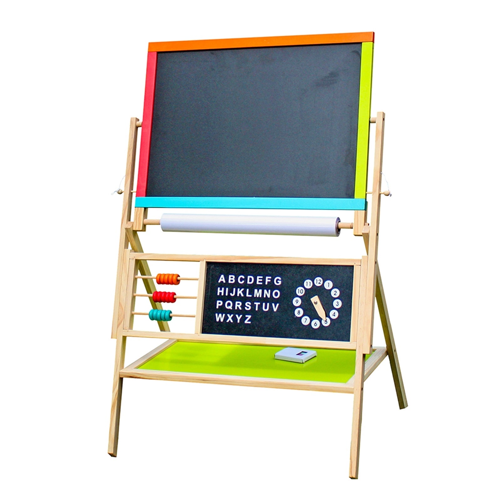 All-in-One Multifunction Wooden Kid's Art Education Easel with Accessories YF