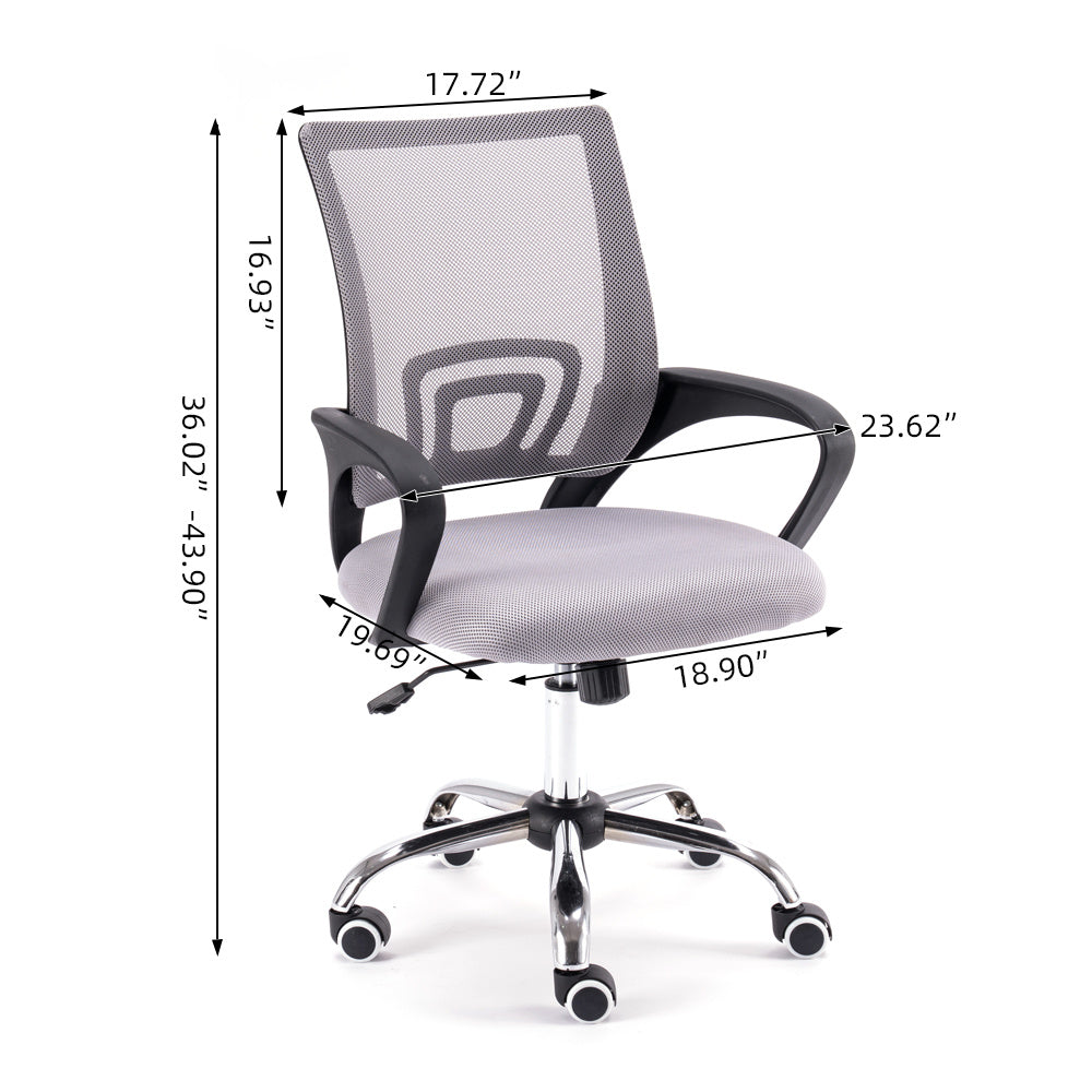 Free shipping Office ChairErgonomic Mesh Chair Computer Chair Home Executive Desk Chair Comfortable Reclining Swivel Chair High Back with Wheels and Adjustable Headrest for Teens/Adults