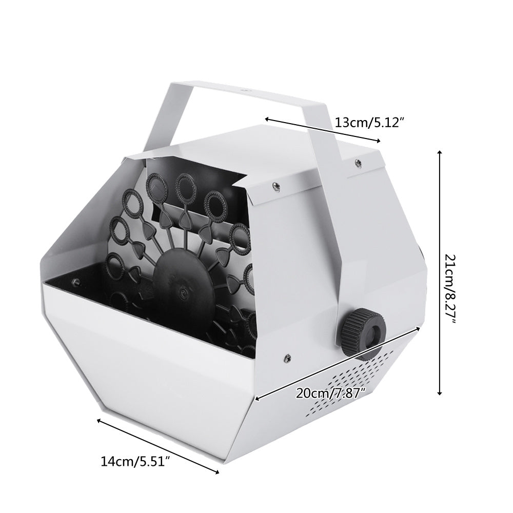 30W Automatic Mini Bubble Maker Machine Auto Blower For Wedding/Bar/Party/ Stage Show Silver YJ