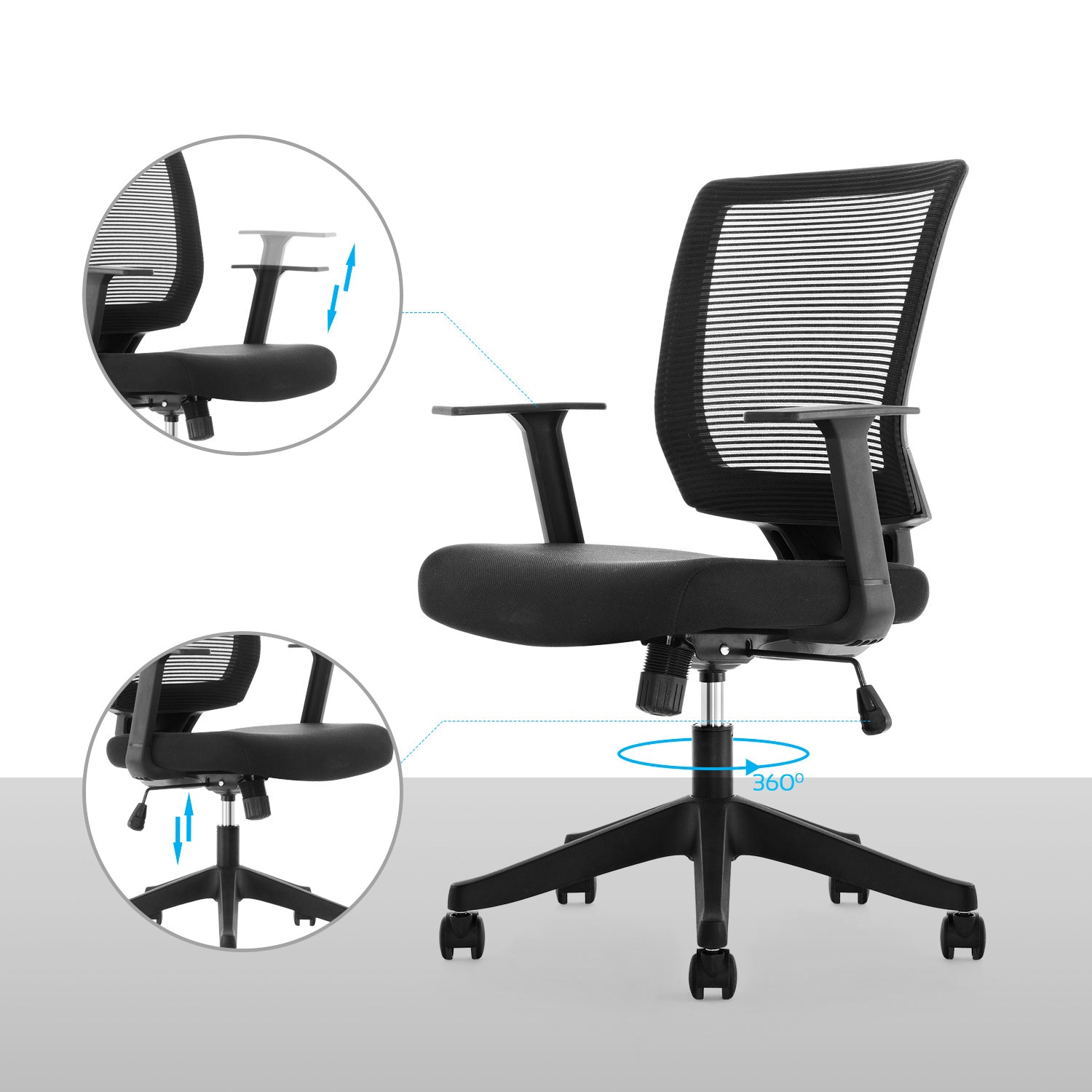 Free Shipping Qwork Ergonomic Mesh Task Chair
