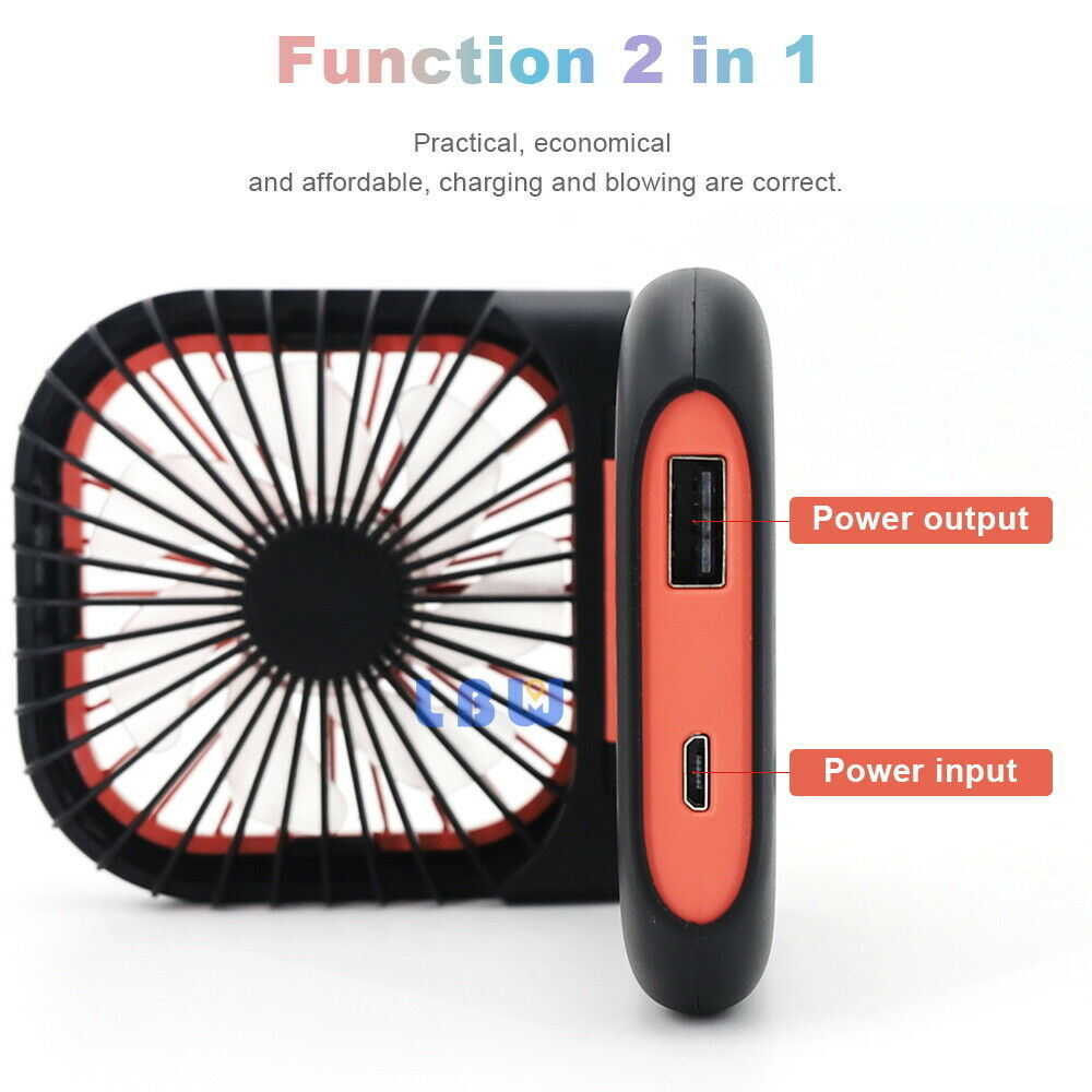 Free shipping 3000mAh Portable USB Rechargeable Hands-free Hanging Neck Folding Mini Fan for Office Dormitory Outdoor Sports Travel Cooler 3 Gears Adjustable Handheld Air Conditioner Summer Cooling