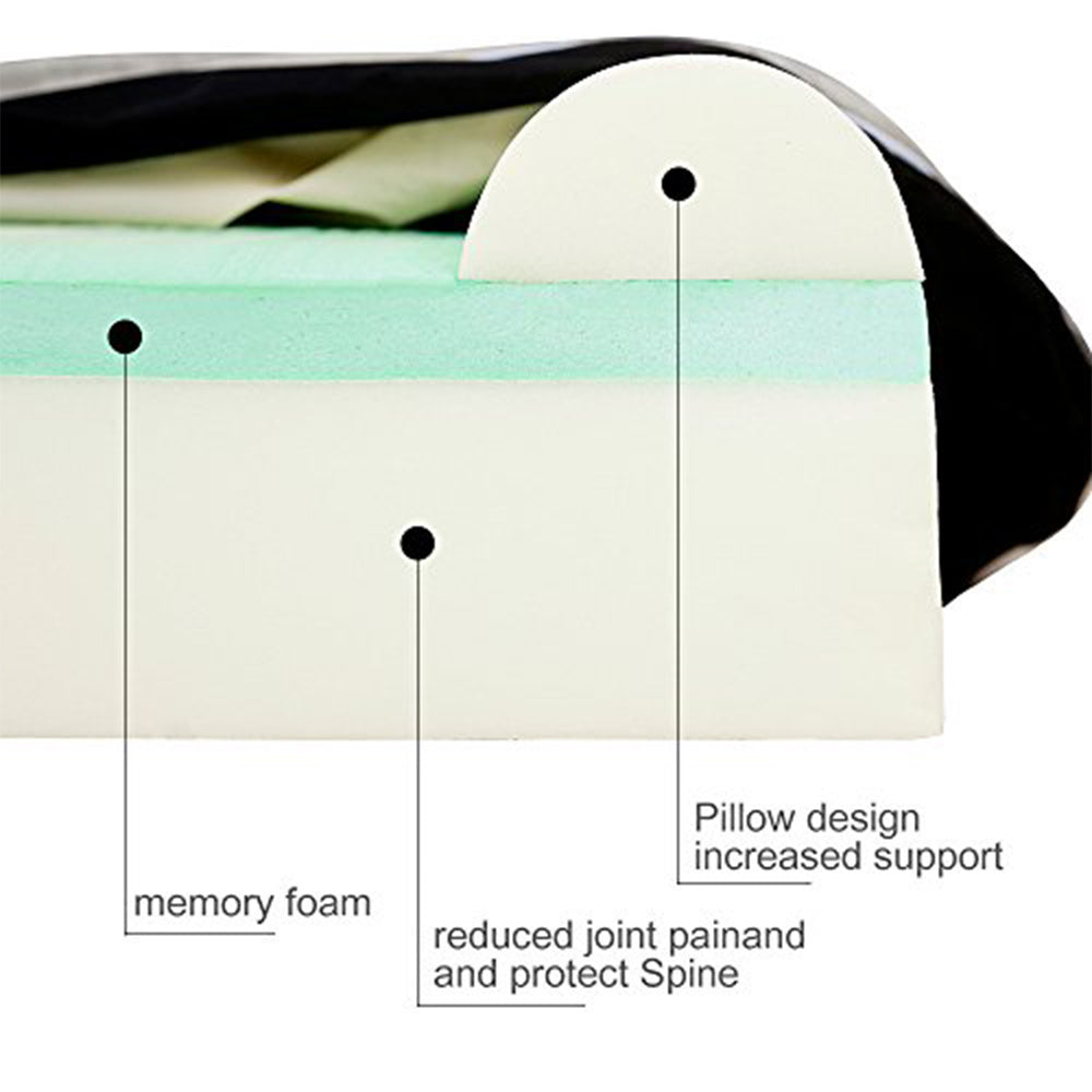 Orthopedic Memory Foam Dog Bed with Pillow and Durable Water Proof Liner & Removable Washable Cover & Smart Design, Extra Large