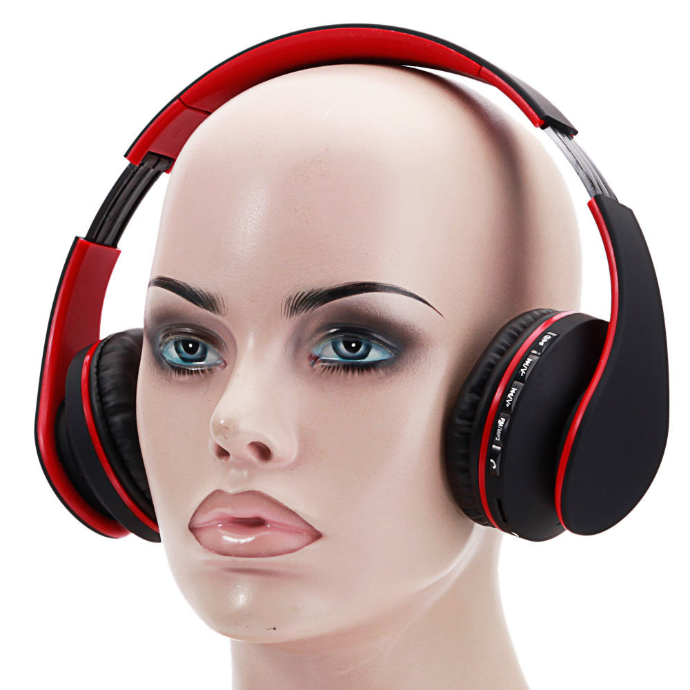 HY-811 FM Stereo MP3 Player Foldable Wired Bluetooth Headset Universal Headphone