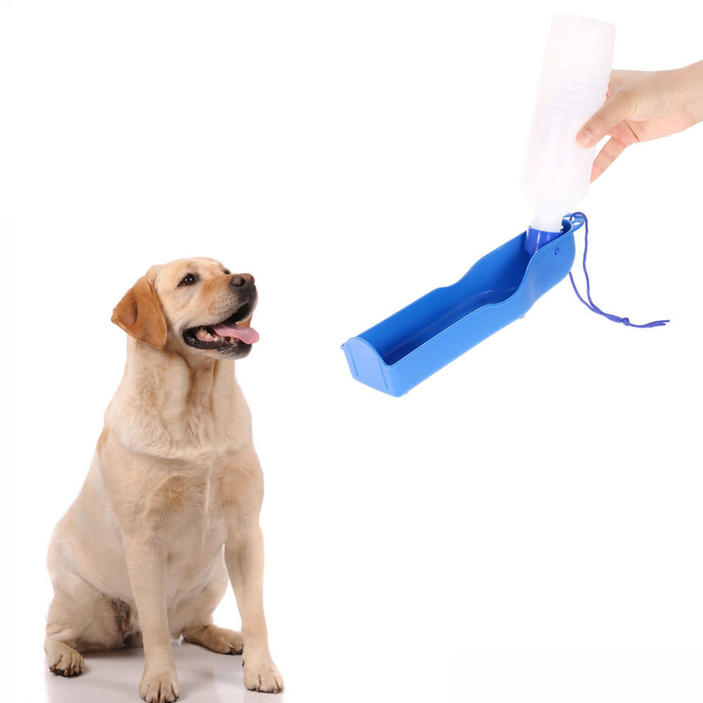 Potable Pet Water Feeding Drink Bottle Dispenser 500ml