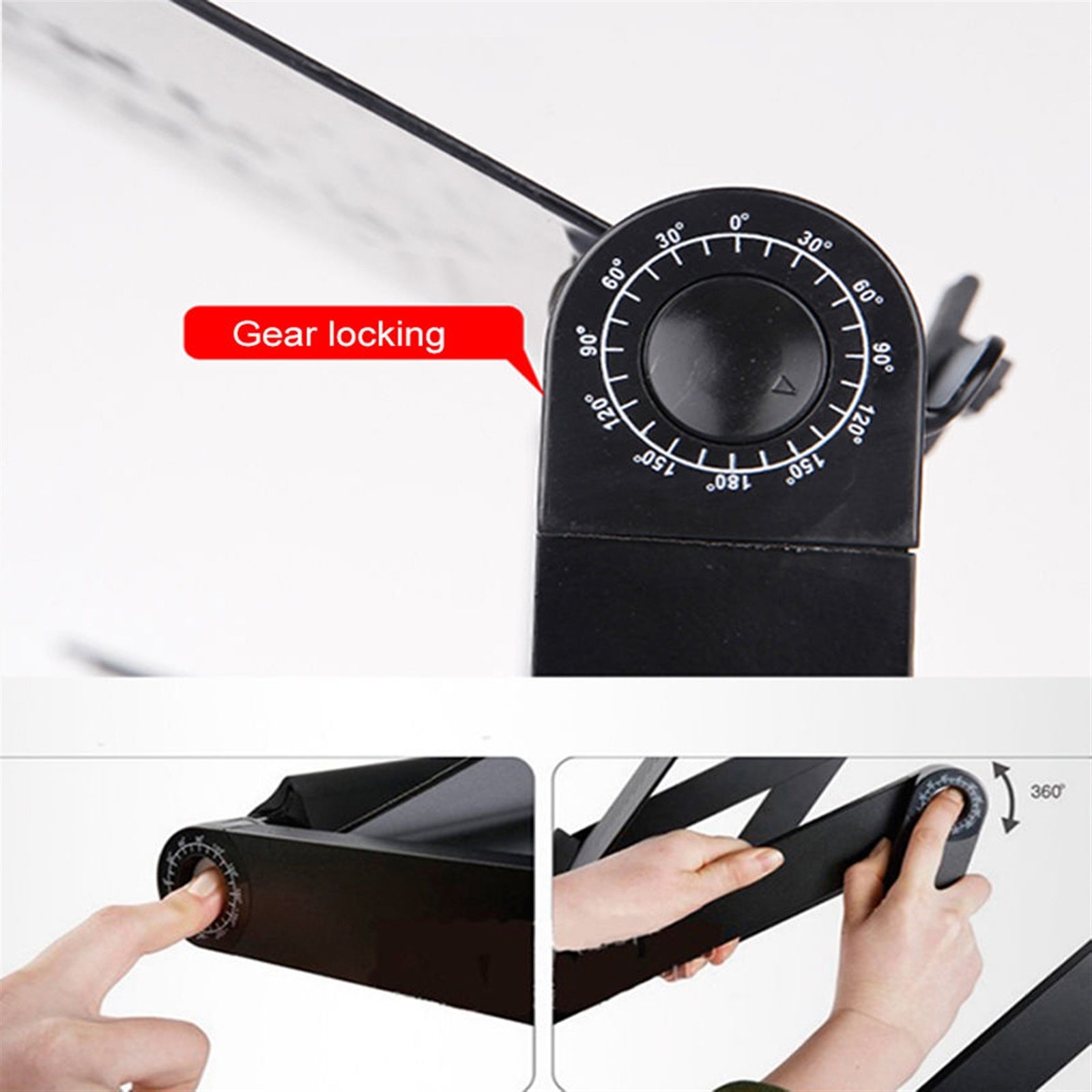 Free shipping Adjustable Laptop Stand, Portable Laptop Table Stand Ergonomic Lap Desk TV Bed Tray Standing Desk YJ