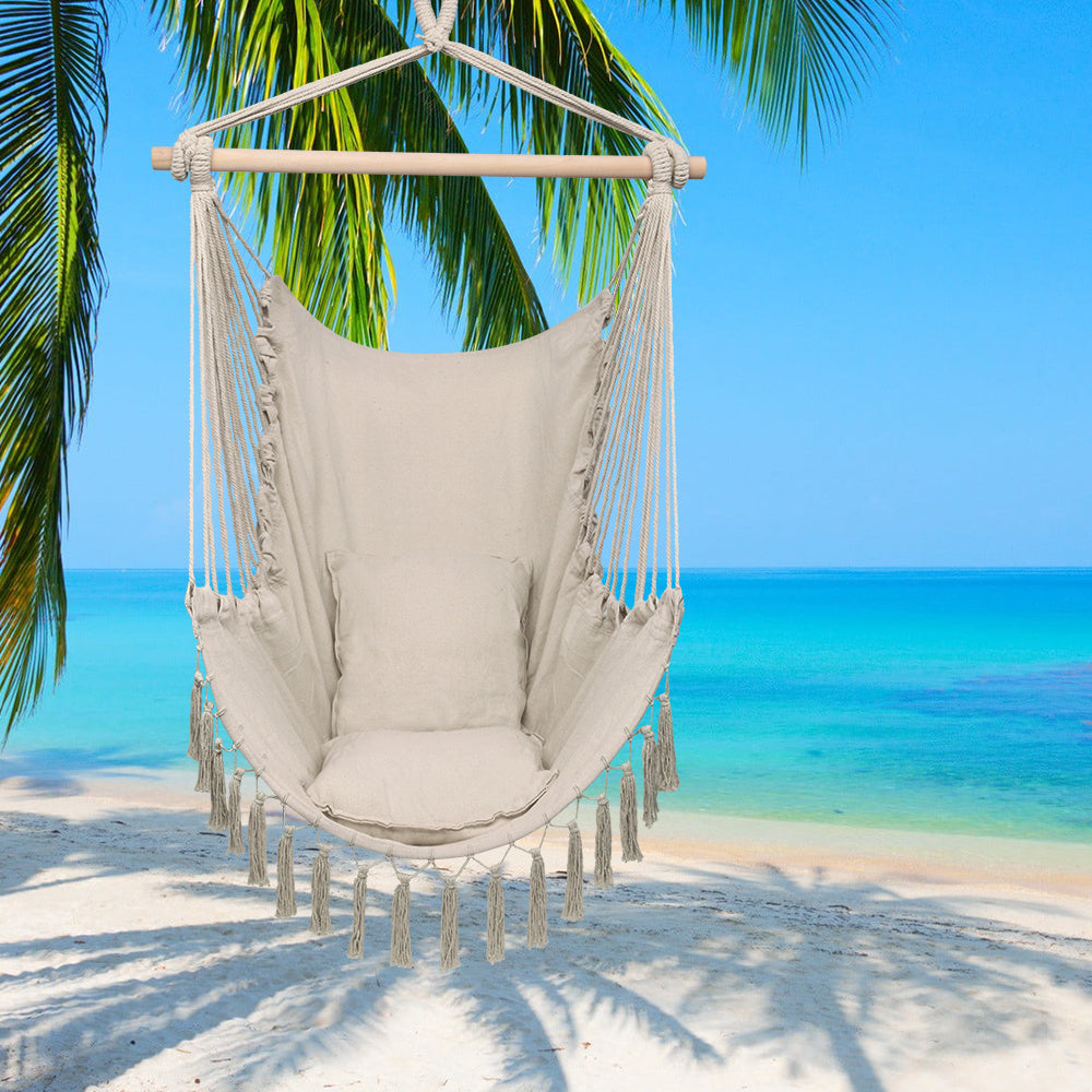 1.5*1.2m Tassel Plus Pillow Hanging Chair XH