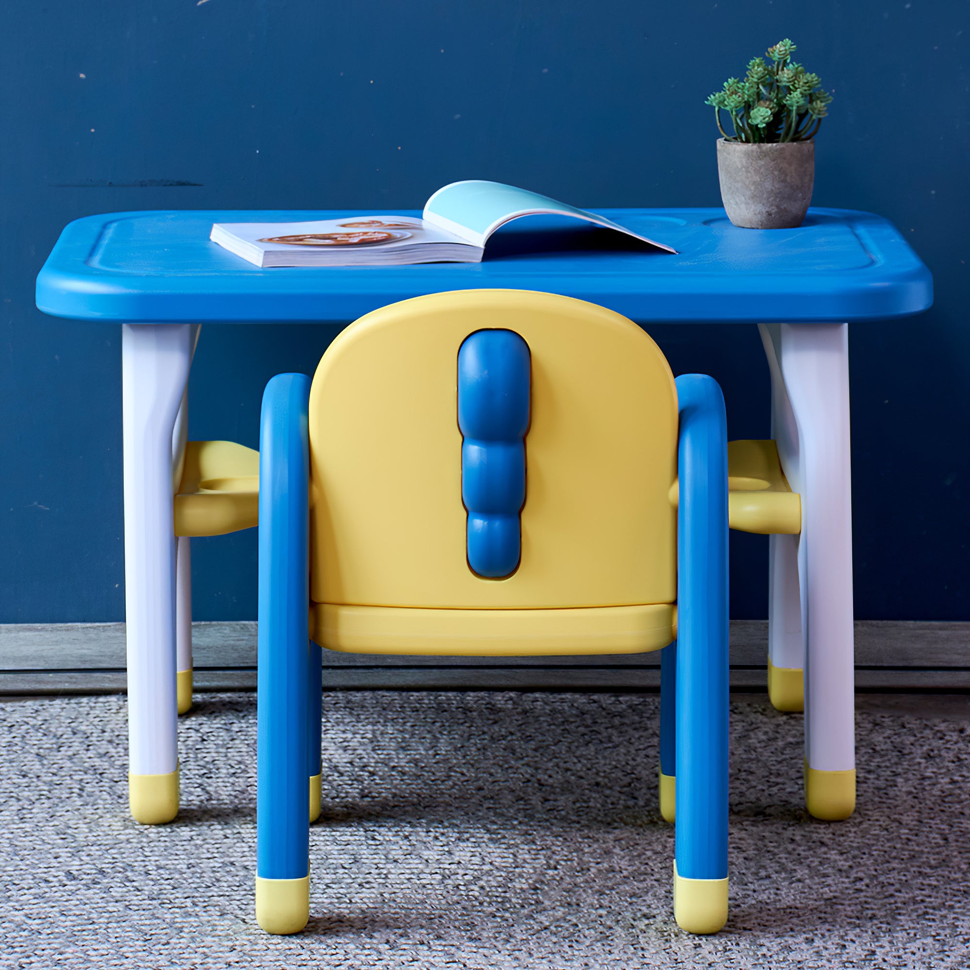 Free shipping The set of the dinosaur modeling table and shair for children Children's desk YJ