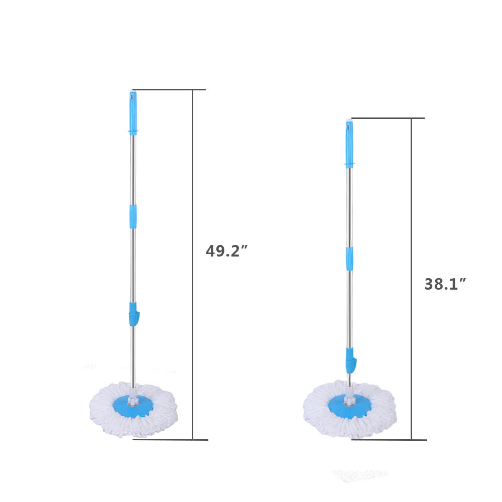 360° Spin Mop with Bucket Set Dual Heads Floor Cleaning System Home Clean Tools