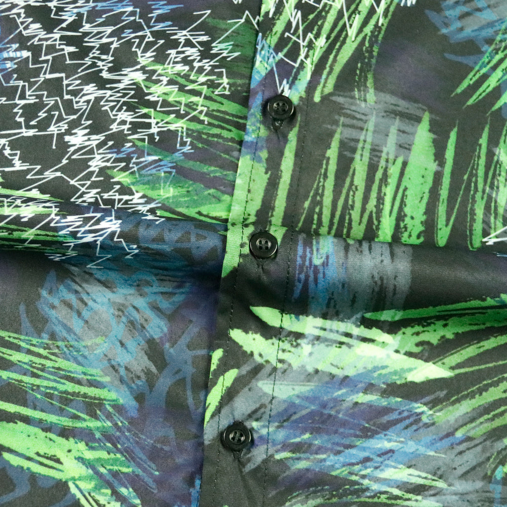 Men's Funky Hawaiian Printed Shirts Floral Short Sleeve Casual Button Down Shirt