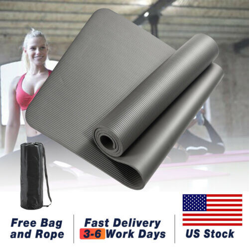 Free shipping 0.3" Thick Indoor Outdoor Exercise Yoga Mat Pad 72"24" Non-Slip Soft Fitness