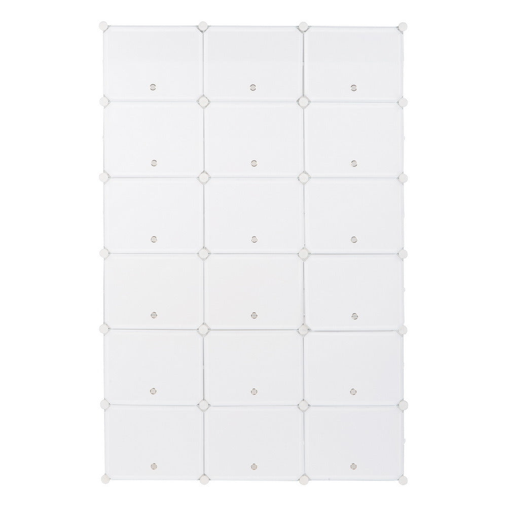 12-Tier Portable 72 Pair Shoe Rack Organizer 36 Grids Tower Shelf Storage Cabinet Stand Expandable for Heels, Boots, Slippers, White RT