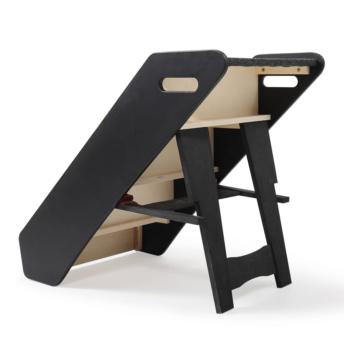 Four-Step wooden pet ladder, Jumping Support Safe Access to Sofa, for dogs and cats