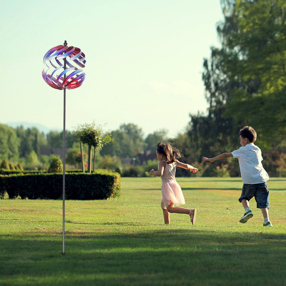 Free shipping Wrought Iron Windmill-3D Spherical Shape YJ