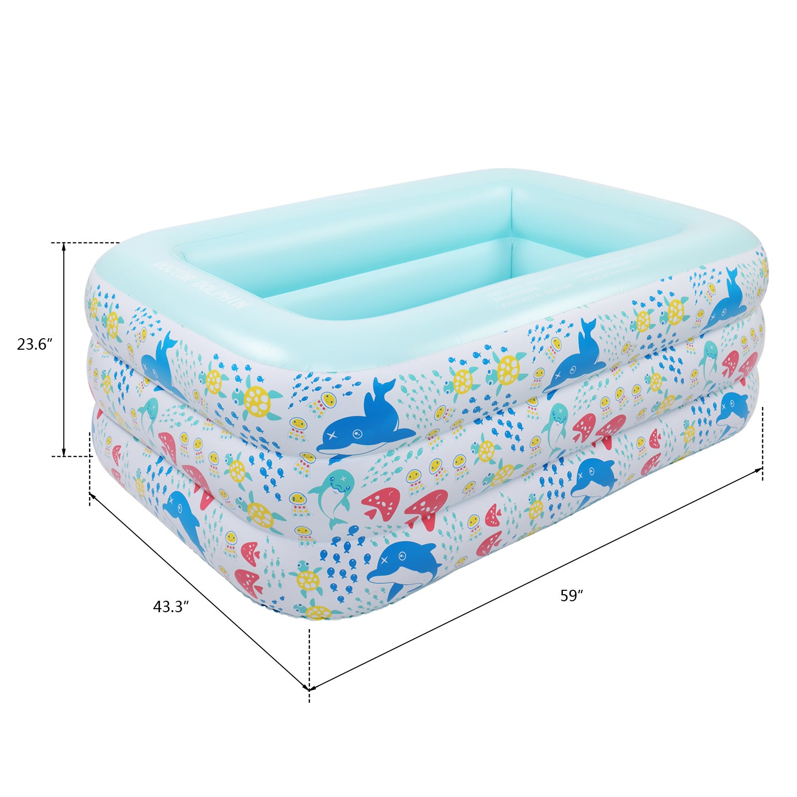 Inflatable Swimming Pool, Family Full-Sized Above Ground Swimming Pools,Inflatable Swim Pool for Kids, Indoor & Outdoor XH