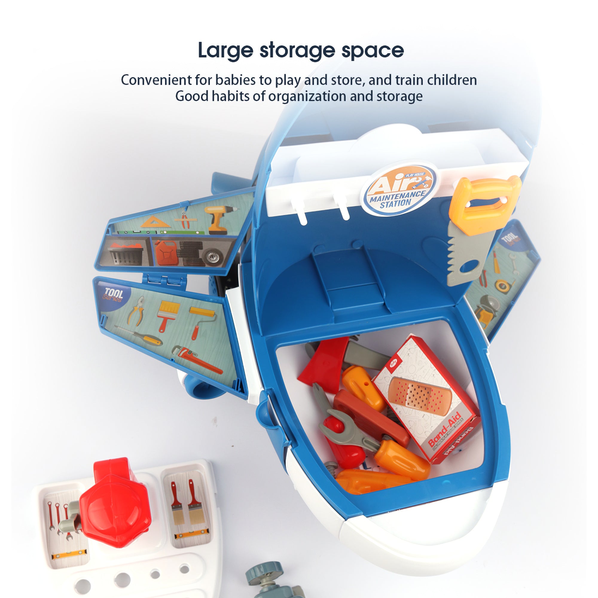 Free shipping Cartoon plane two in one (tool theme) simulation plane YJ