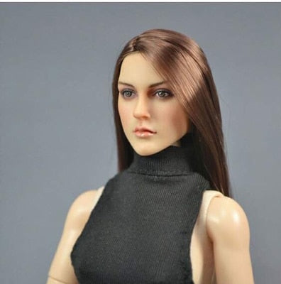 Ship Directly from USA KT004 KT005 KT007 1/6 Beautifu European Head Sculpt Carving Female Sculpt Model for 12'' Suntan S09C Body