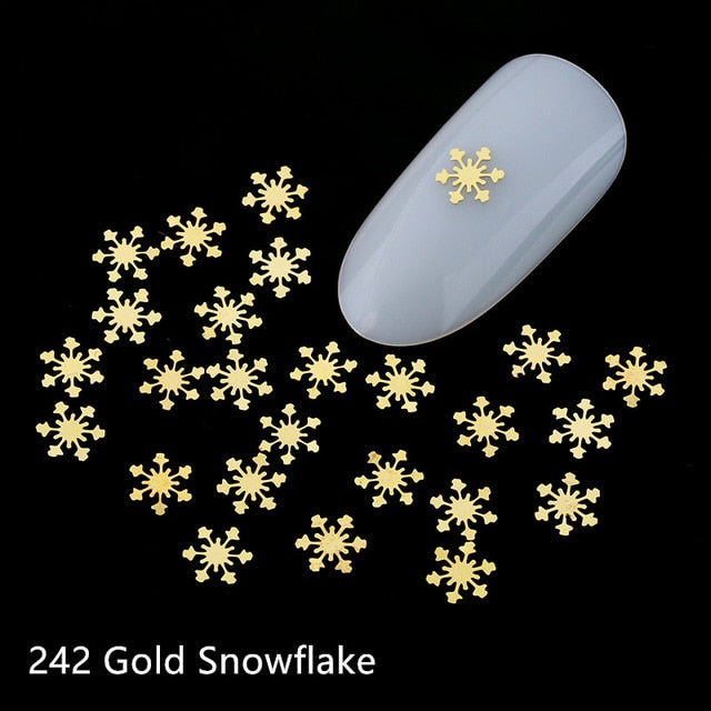 100pcs Heart Nail Decals Metal Stud lOVE Nailart Rivet Charms DIY Nails Accessories 3D Nail Art Decorations