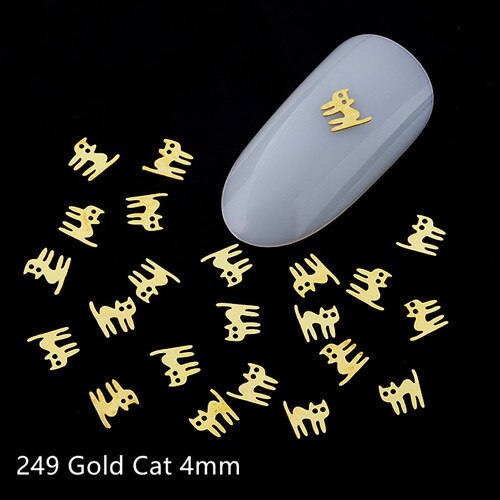 100pcs Heart Nail Decals Metal Stud lOVE Nailart Rivet Charms DIY Nails Accessories 3D Nail Art Decorations