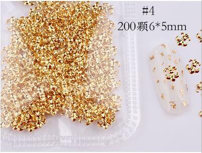 500*200Pcs Nail Metal Rivets Charms 3D Nail Art Decoration Star + Moon 31 size / shape Nail Studs Rivets 3D Nail Art Decoration