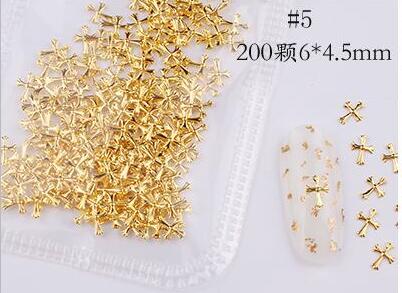 500*200Pcs Nail Metal Rivets Charms 3D Nail Art Decoration Star + Moon 31 size / shape Nail Studs Rivets 3D Nail Art Decoration