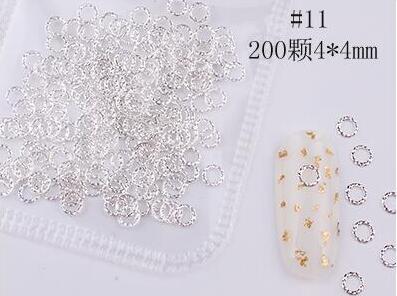 500*200Pcs Nail Metal Rivets Charms 3D Nail Art Decoration Star + Moon 31 size / shape Nail Studs Rivets 3D Nail Art Decoration