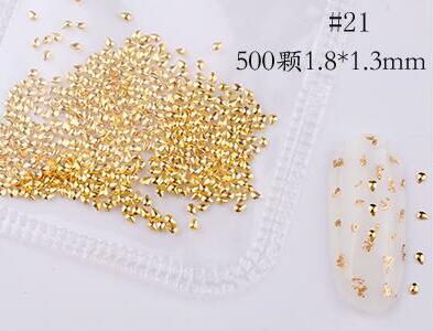 500*200Pcs Nail Metal Rivets Charms 3D Nail Art Decoration Star + Moon 31 size / shape Nail Studs Rivets 3D Nail Art Decoration