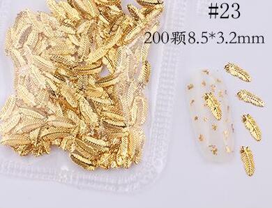 500*200Pcs Nail Metal Rivets Charms 3D Nail Art Decoration Star + Moon 31 size / shape Nail Studs Rivets 3D Nail Art Decoration