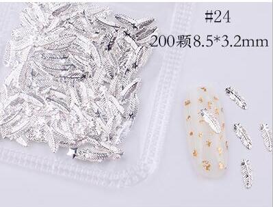 500*200Pcs Nail Metal Rivets Charms 3D Nail Art Decoration Star + Moon 31 size / shape Nail Studs Rivets 3D Nail Art Decoration