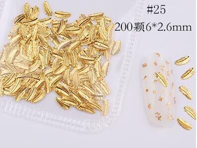 500*200Pcs Nail Metal Rivets Charms 3D Nail Art Decoration Star + Moon 31 size / shape Nail Studs Rivets 3D Nail Art Decoration