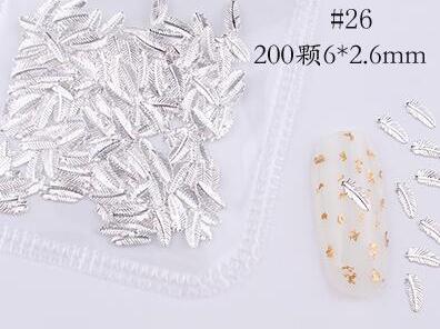500*200Pcs Nail Metal Rivets Charms 3D Nail Art Decoration Star + Moon 31 size / shape Nail Studs Rivets 3D Nail Art Decoration